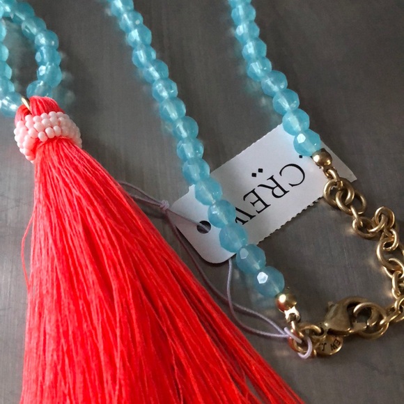 J. Crew neon thread tassel pendant - Picture 4 of 4